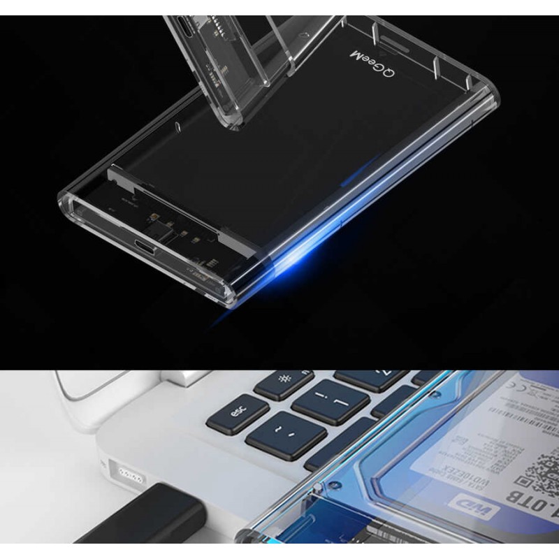 Bal-z Qgeem QG-ST05 2.5 inç Sata Harddisk Veri Aktarım Kutusu