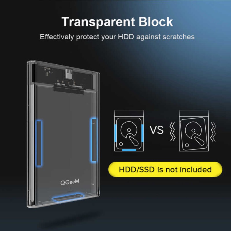 Bal-z Qgeem QG-ST05 2.5 inç Sata Harddisk Veri Aktarım Kutusu