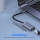 Qgeem QG-UA05 RJ45 to Type-C Süper Hızlı Ethernet Dönüştürücü Kablo 1000Mbps 11cm Qgeem QG-UA05 RJ45 to Type-C Süper Hızlı Ethernet Dönüştürücü Kablo 1000Mbps 11cm