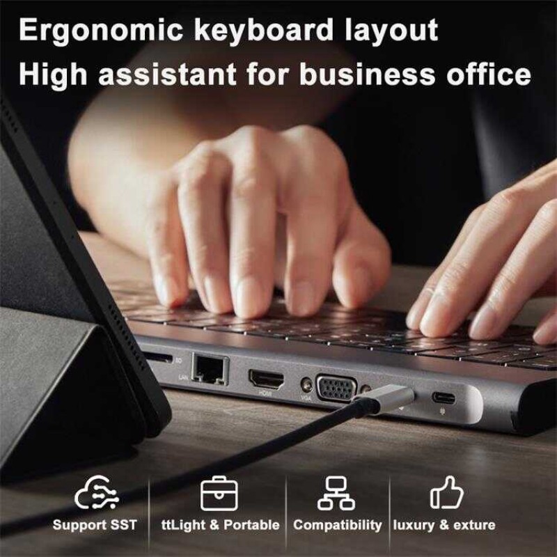 Bal-z Qgeem QG-UH-11-2 Type-C Hub Klavye