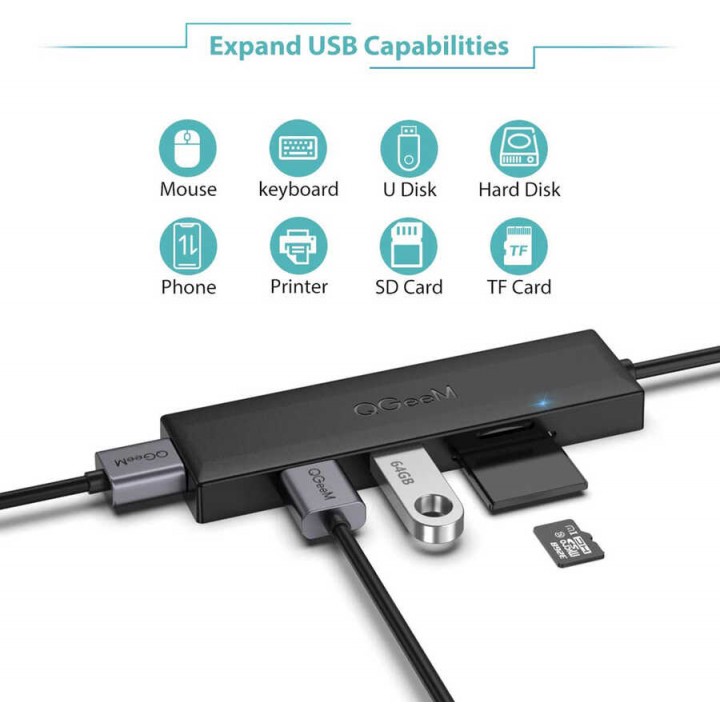 Qgeem QG-UH05 Usb Hub 0.2M