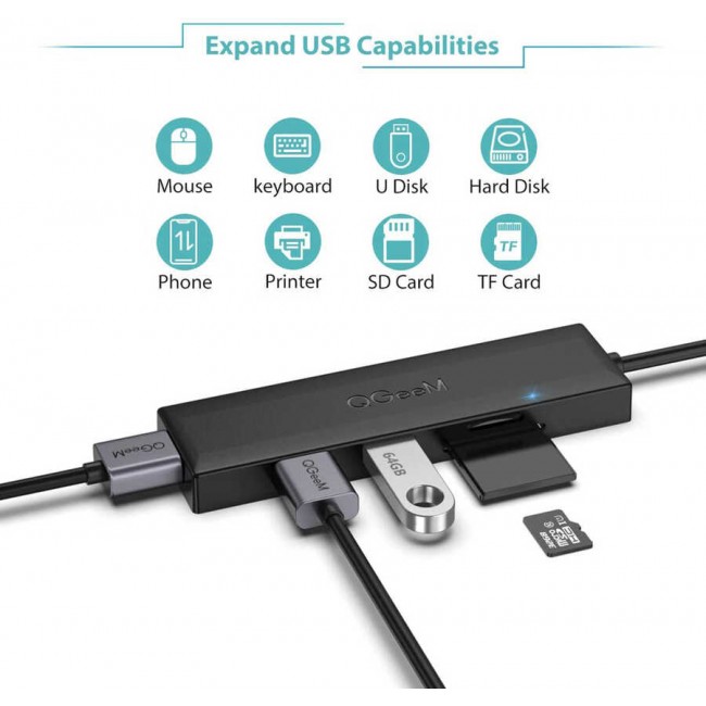 Qgeem QG-UH05 Usb Hub 0.8M Qgeem QG-UH05 Usb Hub 0.8M