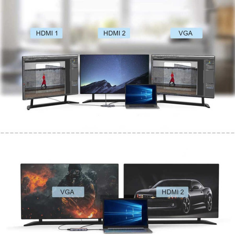 Bal-z Qgeem QG-UH09 9 in 1 Usb Hub