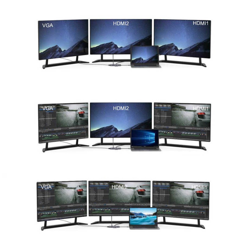 Bal-z Qgeem QG-UH09 9 in 1 Usb Hub