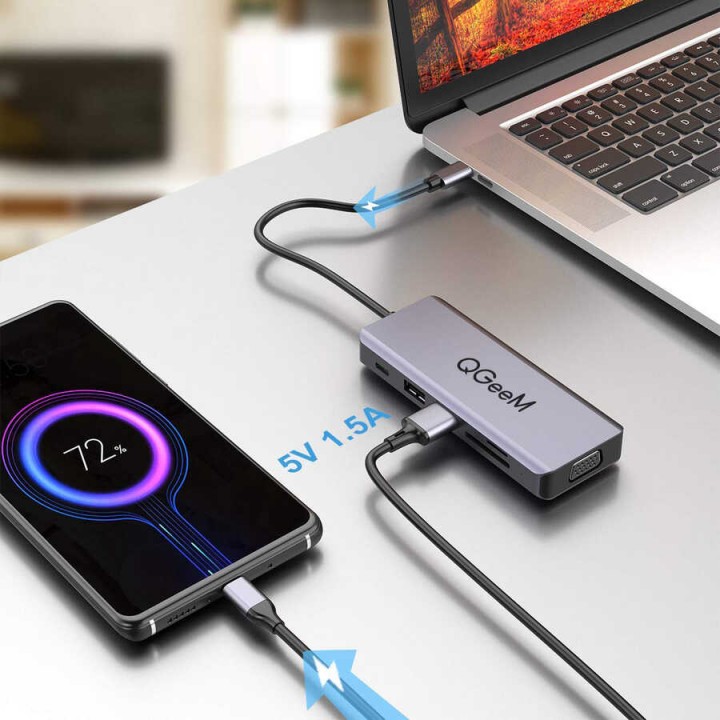 Qgeem QG-UH09 9 in 1 Usb Hub