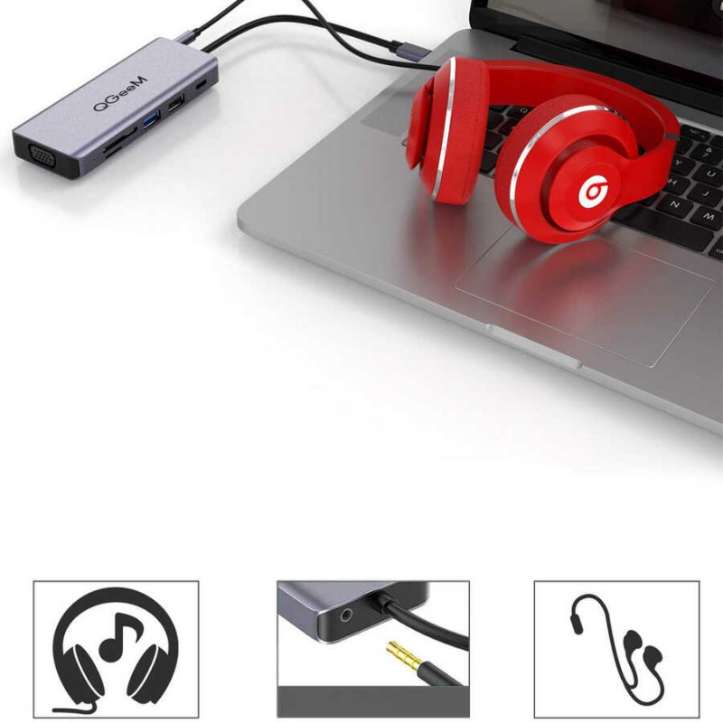 Bal-z Qgeem QG-UH09 9 in 1 Usb Hub