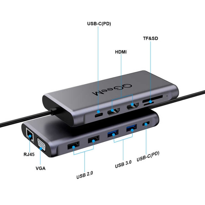Bal-z Qgeem QG-UH12-V 12 in 1 Usb Hub