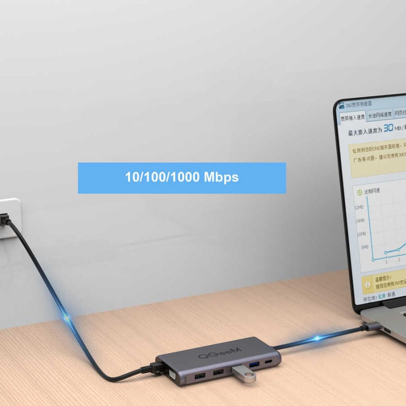 Bal-z Qgeem QG-UH12-V 12 in 1 Usb Hub