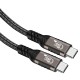 Qgeem QG01 Type-C to Type-C USB4 PD Data Kablosu 240W 40Gbps 8K@60Hz 0.5 Metre Qgeem QG01 Type-C to Type-C USB4 PD Data Kablosu 240W 40Gbps 8K@60Hz 0.5 Metre