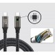 Qgeem QG02 Type-C to Type-C PD3.1 Data Kablosu 240W 480Mbps 1 Metre Qgeem QG02 Type-C to Type-C PD3.1 Data Kablosu 240W 480Mbps 1 Metre