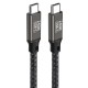 Qgeem QG02 Type-C to Type-C PD3.1 Data Kablosu 240W 480Mbps 1.5 Metre Qgeem QG02 Type-C to Type-C PD3.1 Data Kablosu 240W 480Mbps 1.5 Metre