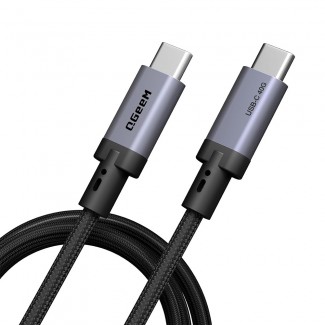 Qgeem QG03 Type-C to Type-C PD 40G 8K@60Hz Data Kablosu 240W 1M Qgeem QG03 Type-C to Type-C PD 40G 8K@60Hz Data Kablosu 240W 1M