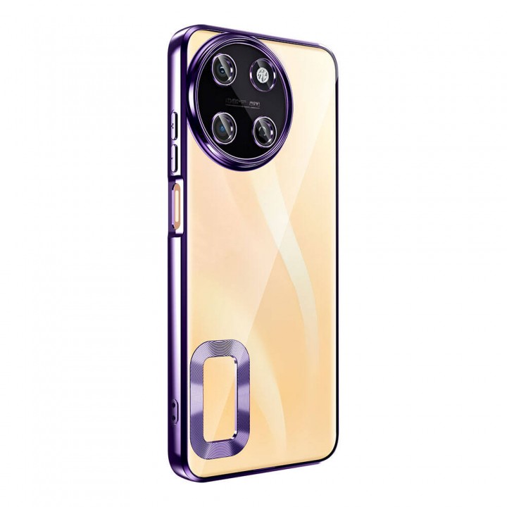 Realme 11 4G Kılıf Kamera Korumalı Logo Gösteren Zore Omega Kapak