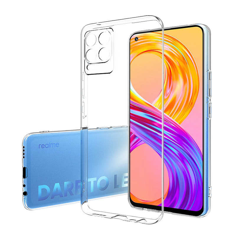Bal-z Realme 8 Kılıf  Süper Silikon Kapak