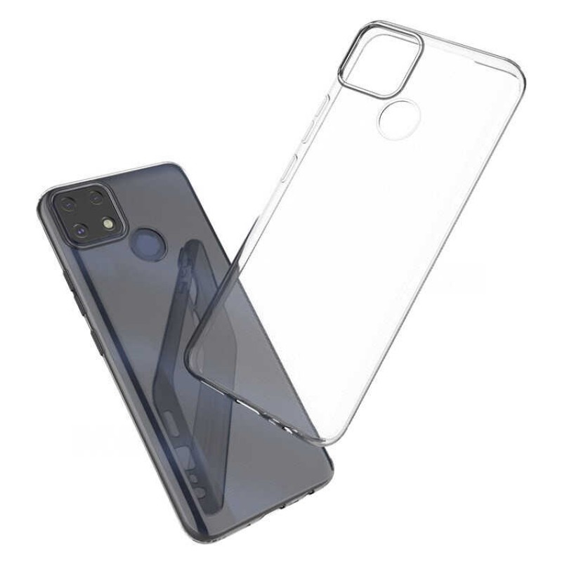 Bal-z Realme C25 Kılıf  Kamera Korumalı Süper Silikon Kapak