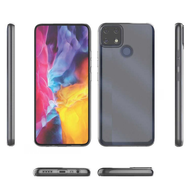 Bal-z Realme C25 Kılıf  Kamera Korumalı Süper Silikon Kapak