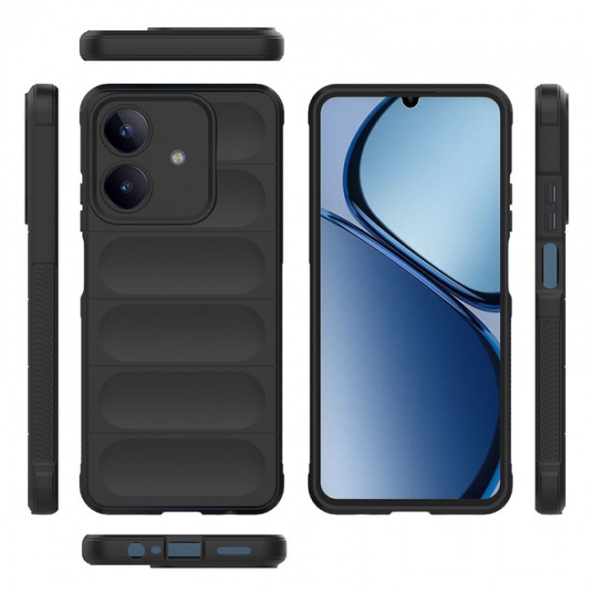 Realme C63 Kılıf Esnek TPU Oyuklu Arka Yüzey Tasarımlı Zore Etnik Silikon Kapak