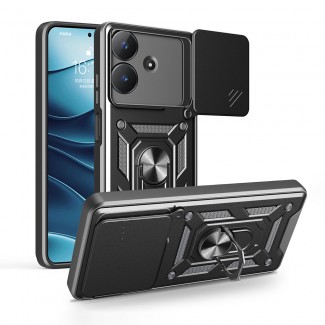 Realme Note 60 Kılıf Magnetik Standlı Kamera Korumalı Zore Sürgülü Vega Kapak Realme Note 60 Kılıf Magnetik Standlı Kamera Korumalı Zore Sürgülü Vega Kapak