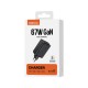 Recci RC103E GaN Teknolojili Hızlı Şarj Başlığı USB-A to Type-C PD 67W Type-C Kablolu Şarj Seti Recci RC103E GaN Teknolojili Hızlı Şarj Başlığı USB-A to Type-C PD 67W Type-C Kablolu Şarj Seti