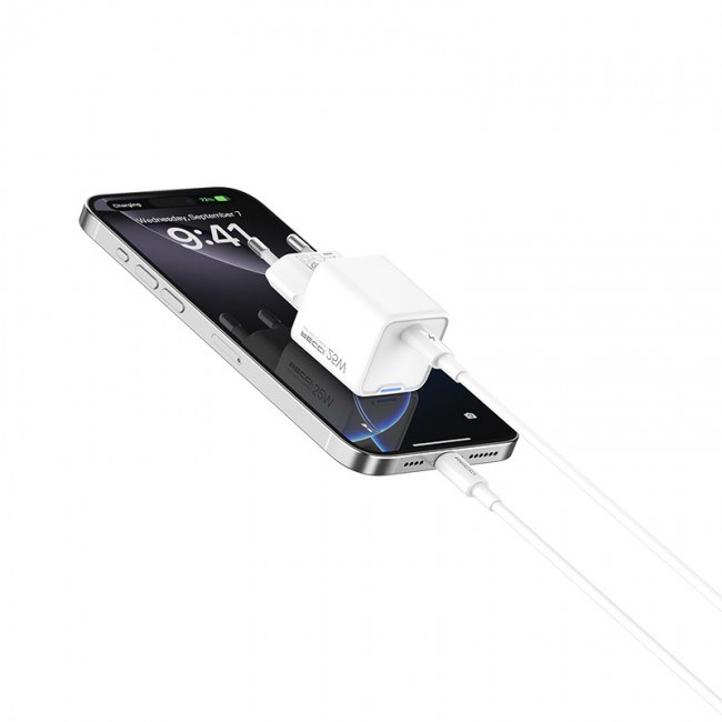 Recci RC106E GaN Teknolojili Hızlı Şarj Başlığı Type-C to Type-C PD 25W Kablolu Şarj Seti Recci RC106E GaN Teknolojili Hızlı Şarj Başlığı Type-C to Type-C PD 25W Kablolu Şarj Seti