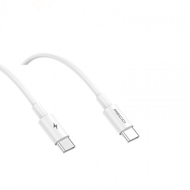 Recci RC106E GaN Teknolojili Hızlı Şarj Başlığı Type-C to Type-C PD 25W Kablolu Şarj Seti Recci RC106E GaN Teknolojili Hızlı Şarj Başlığı Type-C to Type-C PD 25W Kablolu Şarj Seti