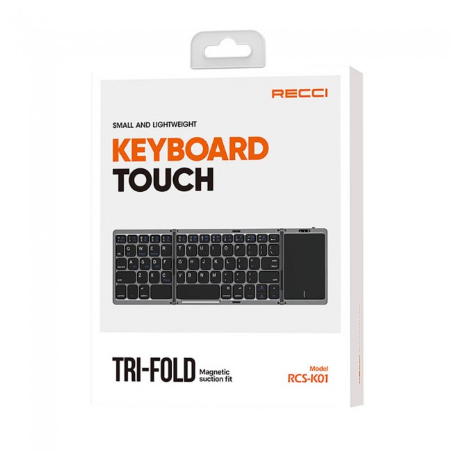 Recci RCS-K01 Katlanabilir Kablosuz Multifonksiyonel Touchpad Klavye Recci RCS-K01 Katlanabilir Kablosuz Multifonksiyonel Touchpad Klavye