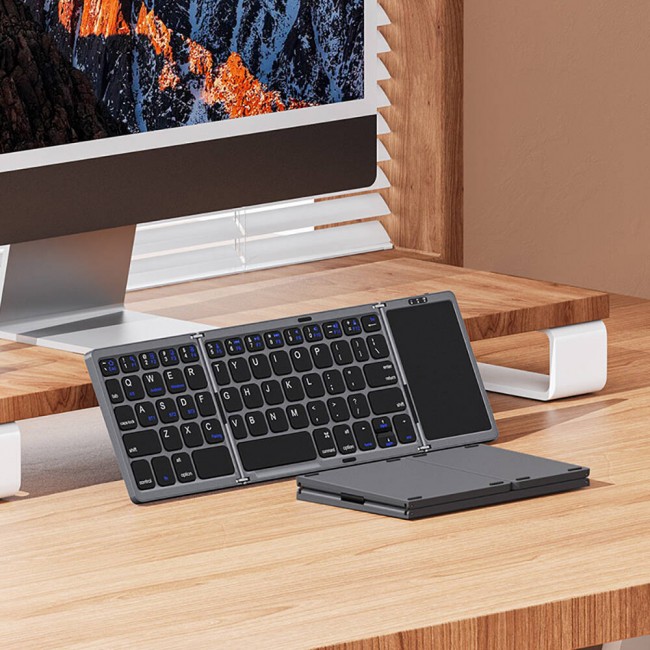 Recci RCS-K01 Katlanabilir Kablosuz Multifonksiyonel Touchpad Klavye Recci RCS-K01 Katlanabilir Kablosuz Multifonksiyonel Touchpad Klavye