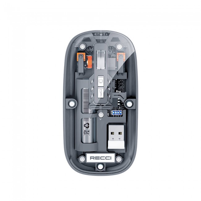 Recci RCS-M01 Space Capsule Serisi Multimod Kablosuz Şeffaf Tasarım Mouse Recci RCS-M01 Space Capsule Serisi Multimod Kablosuz Şeffaf Tasarım Mouse