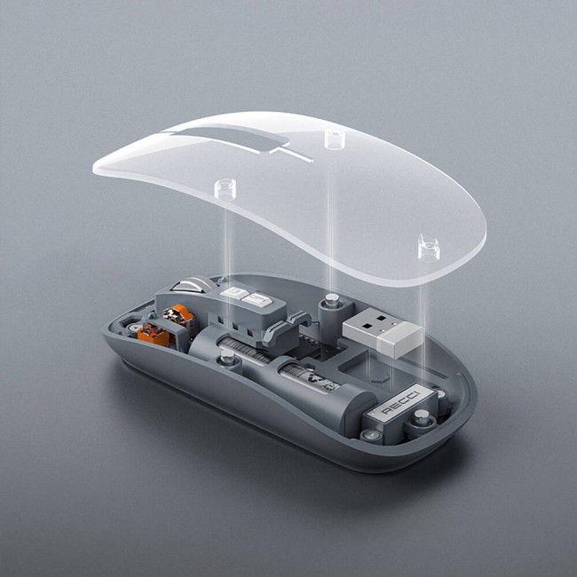 Recci RCS-M01 Space Capsule Serisi Multimod Kablosuz Şeffaf Tasarım Mouse Recci RCS-M01 Space Capsule Serisi Multimod Kablosuz Şeffaf Tasarım Mouse