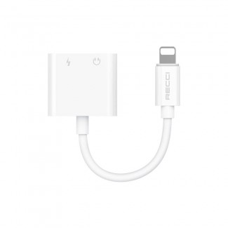 Recci RDS-A01 Lightning 2in1 Şarj ve Ses Adaptörü Recci RDS-A01 Lightning 2in1 Şarj ve Ses Adaptörü