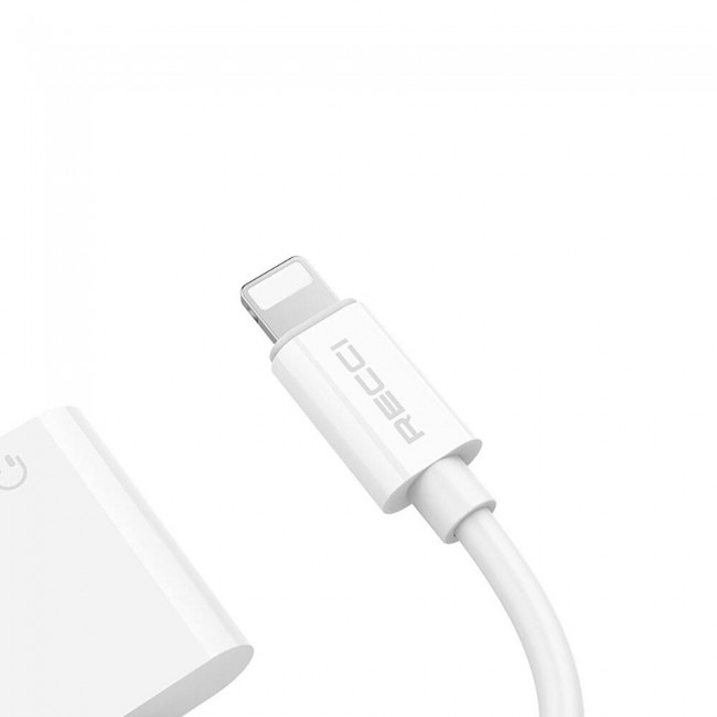 Recci RDS-A01 Lightning 2in1 Şarj ve Ses Adaptörü