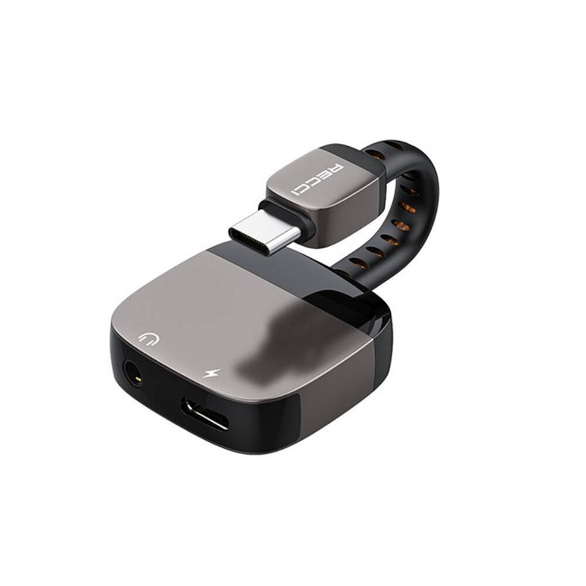 Recci RDS-A13 Type-C 2in1 Şarj ve Ses Adaptörü Recci RDS-A13 Type-C 2in1 Şarj ve Ses Adaptörü