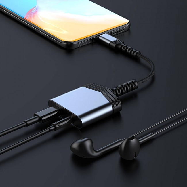 Recci RDS-A19 Type-C PD 2in1 Şarj ve Ses Adaptörü Recci RDS-A19 Type-C PD 2in1 Şarj ve Ses Adaptörü