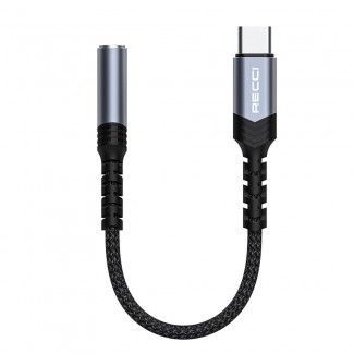 Recci RDS-A25 3.5mm to Type-C Audio Kablo Recci RDS-A25 3.5mm to Type-C Audio Kablo