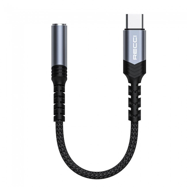 Recci RDS-A25 3.5mm to Type-C Audio Kablo Recci RDS-A25 3.5mm to Type-C Audio Kablo