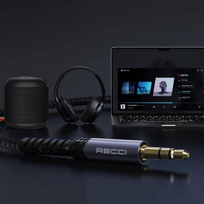 Recci RDS-A28 3.5mm to 3.5mm AUX Audio Kablo Recci RDS-A28 3.5mm to 3.5mm AUX Audio Kablo