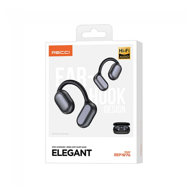 Recci REP-W76 OWS Wireless Hi-Fi Ses Kaliteli Dijital Led Göstergeli Bluetooth v5.3 Elegant Serisi Kulak İçi Kulaklık Recci REP-W76 OWS Wireless Hi-Fi Ses Kaliteli Dijital Led Göstergeli Bluetooth v5.3 Elegant Serisi Kulak İçi Kulaklık