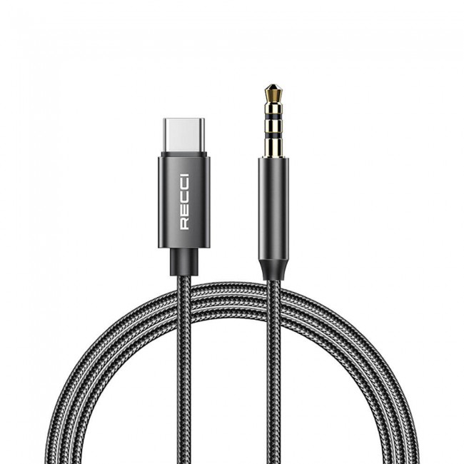 Recci RH03 Type-C to 3.5mm AUX Audio Kablo Recci RH03 Type-C to 3.5mm AUX Audio Kablo