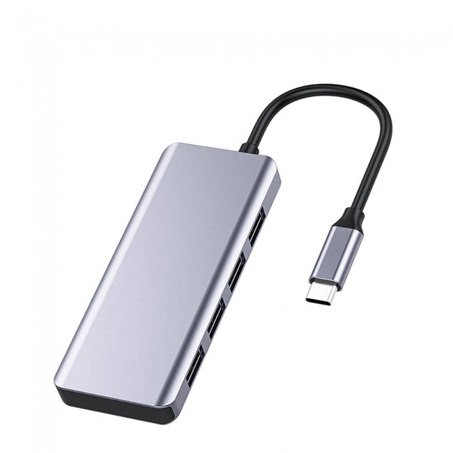 Recci RH06 Type-C to 4 USB3.0 + Micro Bağlantı Özellikli 5in1 USB Çoğaltıcı Hub Recci RH06 Type-C to 4 USB3.0 + Micro Bağlantı Özellikli 5in1 USB Çoğaltıcı Hub