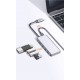Recci RH06 Type-C to 4 USB3.0 + Micro Bağlantı Özellikli 5in1 USB Çoğaltıcı Hub Recci RH06 Type-C to 4 USB3.0 + Micro Bağlantı Özellikli 5in1 USB Çoğaltıcı Hub