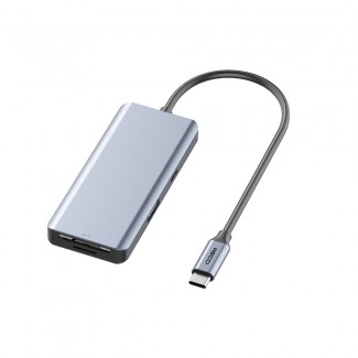 Recci RH07 7 in 1 Type-C Hub PD 100W Şarj Destekli SD Kart-HDMI-USB Çoğaltıcı Kablo 120mm Recci RH07 7 in 1 Type-C Hub PD 100W Şarj Destekli SD Kart-HDMI-USB Çoğaltıcı Kablo 120mm