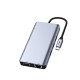 Recci RH09 Type-C to Type-C + SD/TF + USB3.0 + USB2.0 + HDMI + VGA + RJ45 Bağlantılı 9in1 Hub Recci RH09 Type-C to Type-C + SD/TF + USB3.0 + USB2.0 + HDMI + VGA + RJ45 Bağlantılı 9in1 Hub
