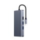 Recci RH09 Type-C to Type-C + SD/TF + USB3.0 + USB2.0 + HDMI + VGA + RJ45 Bağlantılı 9in1 Hub Recci RH09 Type-C to Type-C + SD/TF + USB3.0 + USB2.0 + HDMI + VGA + RJ45 Bağlantılı 9in1 Hub