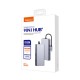 Recci RH09 Type-C to Type-C + SD/TF + USB3.0 + USB2.0 + HDMI + VGA + RJ45 Bağlantılı 9in1 Hub Recci RH09 Type-C to Type-C + SD/TF + USB3.0 + USB2.0 + HDMI + VGA + RJ45 Bağlantılı 9in1 Hub