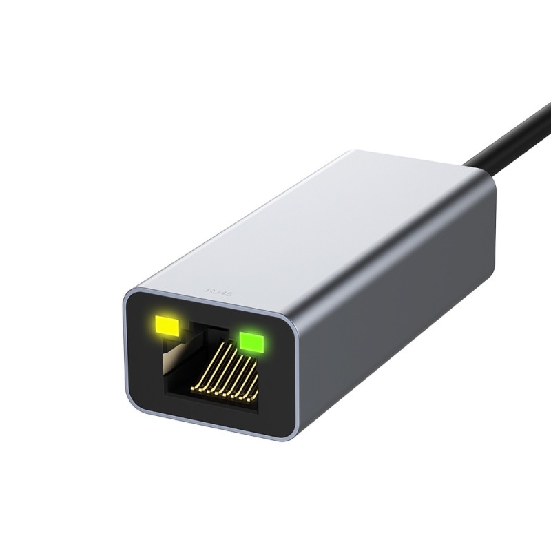 Recci RH10 RJ45 to Type-C Ethernet Dönüştürücü Kablo 100Mbps 80mm Recci RH10 RJ45 to Type-C Ethernet Dönüştürücü Kablo 100Mbps 80mm