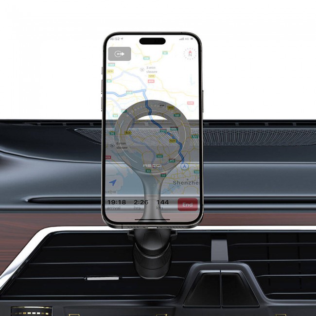 Recci RHO-C42 Magsafe Magnetik 360° Dönebilen Havalandırma Tasarım Araç Telefon Tutucu Recci RHO-C42 Magsafe Magnetik 360° Dönebilen Havalandırma Tasarım Araç Telefon Tutucu