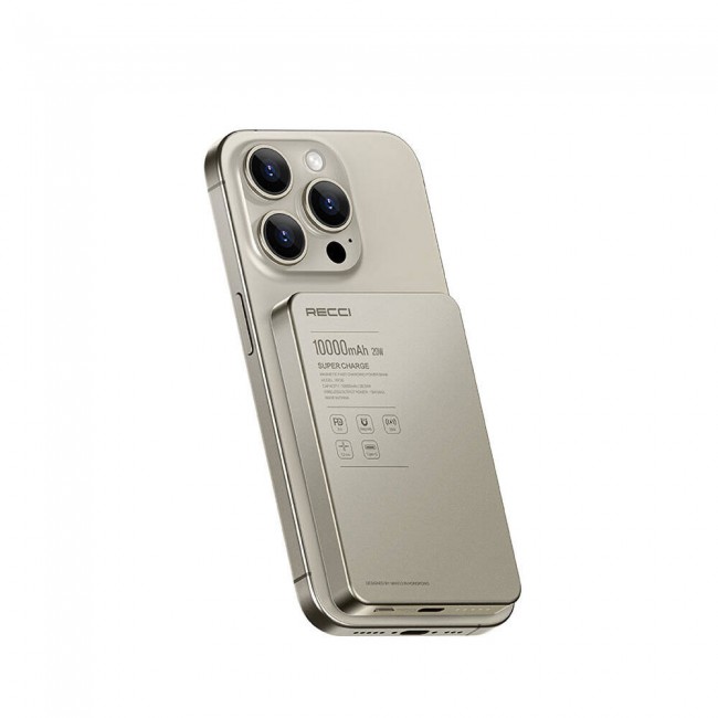 Recci RP26 PD 20W Ultra İnce Hızlı Şarj Özellikli Wireless Powerbank 15W 10000mAh Recci RP26 PD 20W Ultra İnce Hızlı Şarj Özellikli Wireless Powerbank 15W 10000mAh