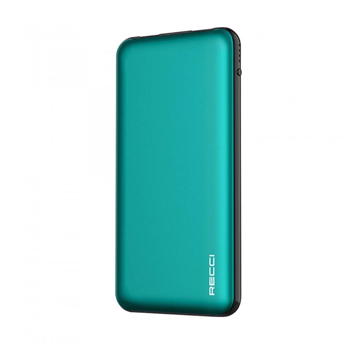 Recci RPB-P05 Greeny Serisi LED Işık Göstergeli Hızlı Şarj Özellikli Taşınabilir Powerbank 22.5W 10000mAh