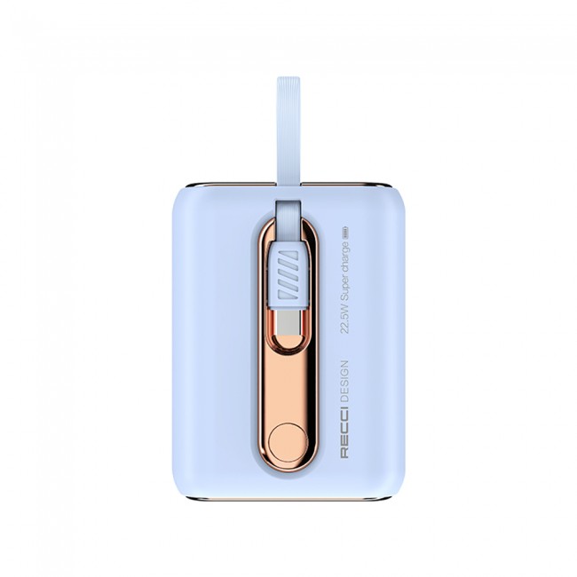 Recci RPB-P12C PD 20W Askı İpli Hızlı Şarj Özellikli Type-C Kablolu Powerbank 22.5W 9000mAh Recci RPB-P12C PD 20W Askı İpli Hızlı Şarj Özellikli Type-C Kablolu Powerbank 22.5W 9000mAh