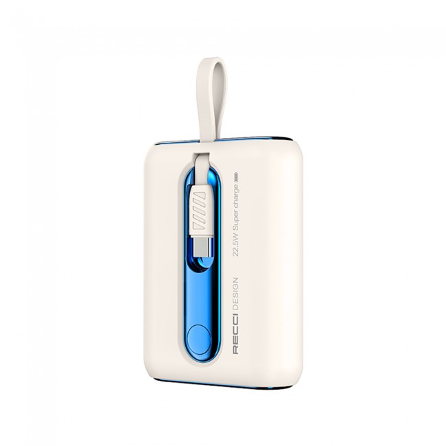 Recci RPB-P12C PD 20W Askı İpli Hızlı Şarj Özellikli Type-C Kablolu Powerbank 22.5W 9000mAh Recci RPB-P12C PD 20W Askı İpli Hızlı Şarj Özellikli Type-C Kablolu Powerbank 22.5W 9000mAh